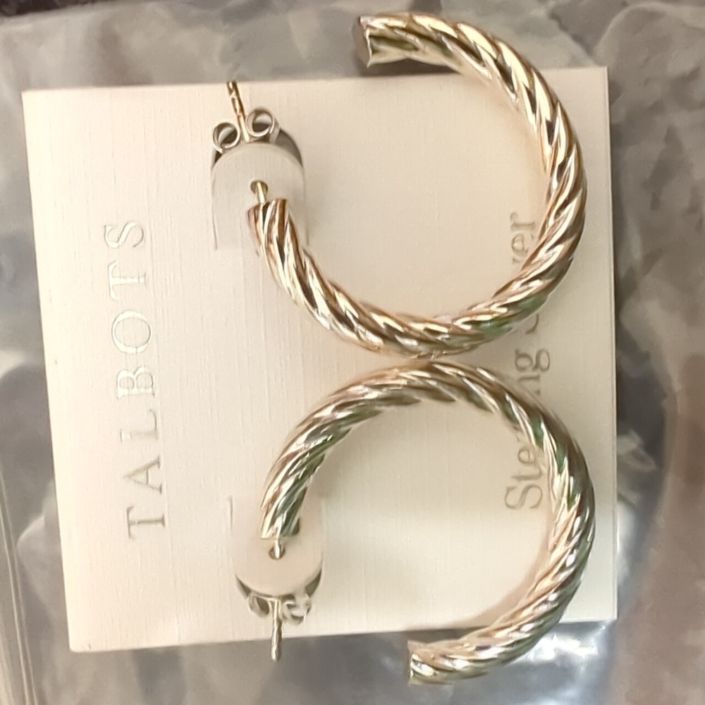 sterling Silver hoops